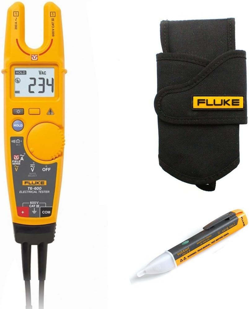 Fluke Ergonomic T6600 Open fork tester with TrueRMS and FieldSense