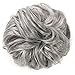 merrylight Ladies Hair Bun Chignon Hairpiece Scrunchie Hairpiece Scrunchie(Mixed Dark Grey&White-M33/60)