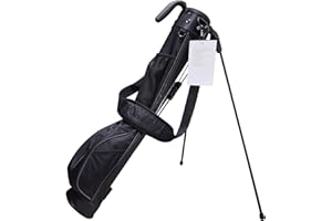 LAISUNTIM Golf Stand Bag, Lightweight Mini Golf Sunday Bag with Rain Cover and Removable Padded Shoulder Strap, 2 Model Options -2 Way Divider and 4 Way Divider, Waterproof Wear-Resistant Durable Fabric Golf Bag for Women and Men
