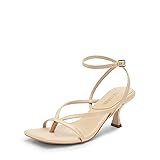 DREAM PAIRS Women's kitten Low Strappy Lace Up