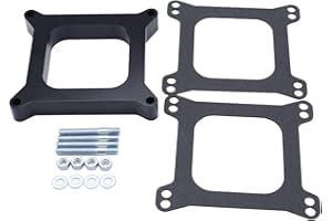 GSKMOTOR Carburetor Gasket 2" Open Phenolic Carburetor Spacer 4bbl fits Holley Chevy Ford SBC BBC BB SB 350 Carb