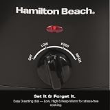 Hamilton Beach 6.5L Slow Cooker HBSC070B 240W Energy Efficient Black view 4