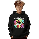 Funny Six Seven 6 7 Meme Gen Alpha Slang Kids 67 Ice Cream Drip Meme Hoodie Boys Girls Printed Long Sleeve Sweatshirt