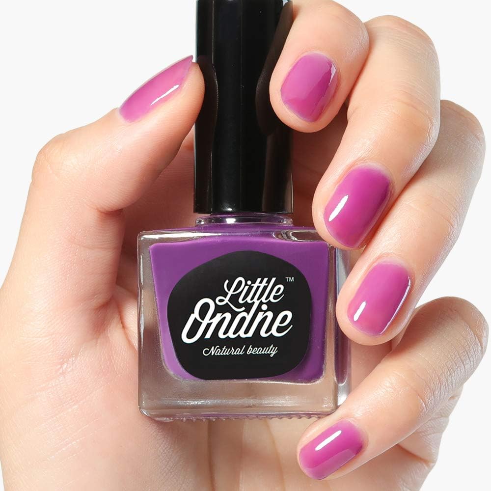 Little Ondine Water-Based Peel Off Odorless Fast Dry Non-Toxic Nail Polish,Jelly Purple(L726-Orchid)