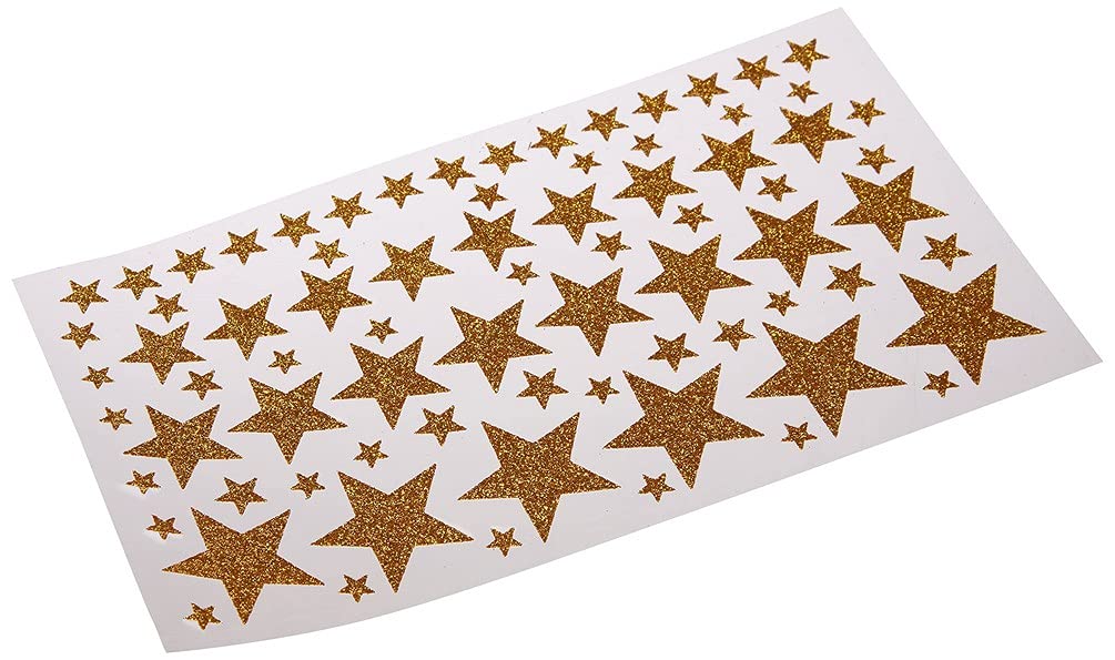 Artemio 11004501 Star Stickers Paper, Gold, 14 x 0.2 x 28 cm