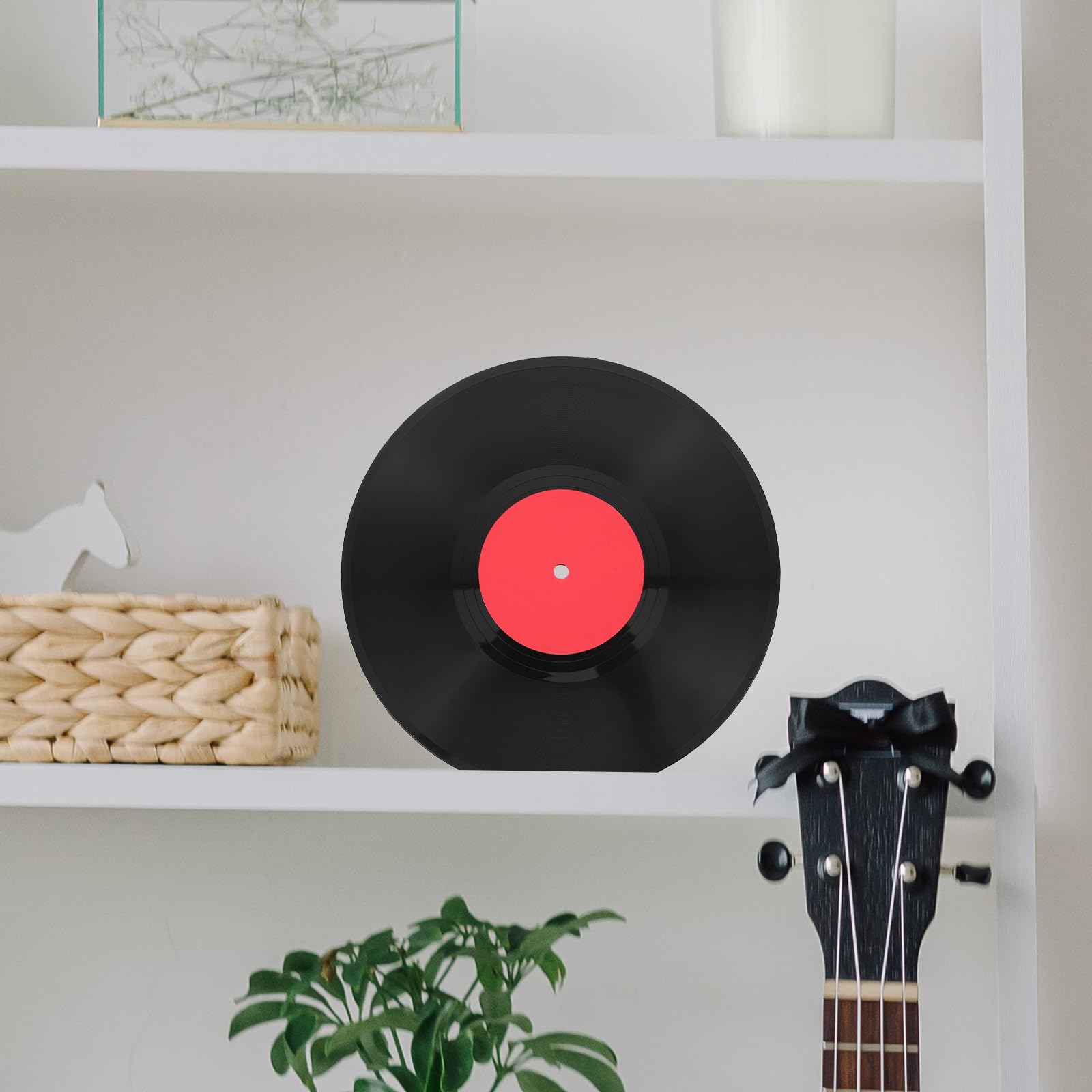 Cabilock Leere Vinyl-Schallplatten Wanddekoration Groß 30Cm 1950Er-Jahre-Rock-And-Roll-Musik Party-Dekoration Gefälschte Vinyl-Schallplatten Leere Retro-Wandaufkleber 7