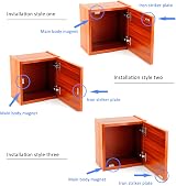 Onarway Magnetic Door Catch 10KG Strength 2 Pack Stainless Steel Chrome view 5