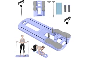 GZJ Pilates Board, 2025 Pilates Reformer Set, Multifunctional Abdominal Board, Portable Ab Core Trainer, Foldable Pilates Reformer Board for Home, Blue