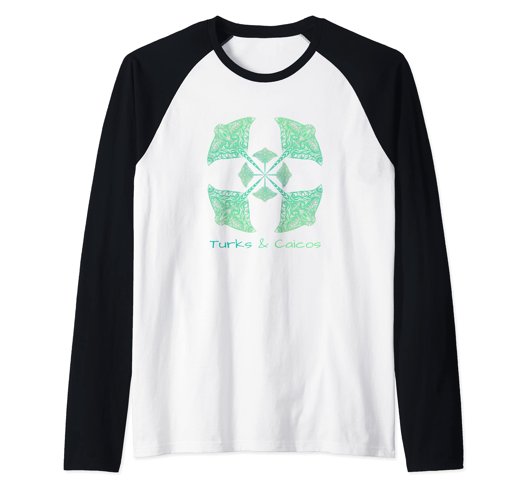 Turks & Caicos Stingrays Raglan Baseball Tee