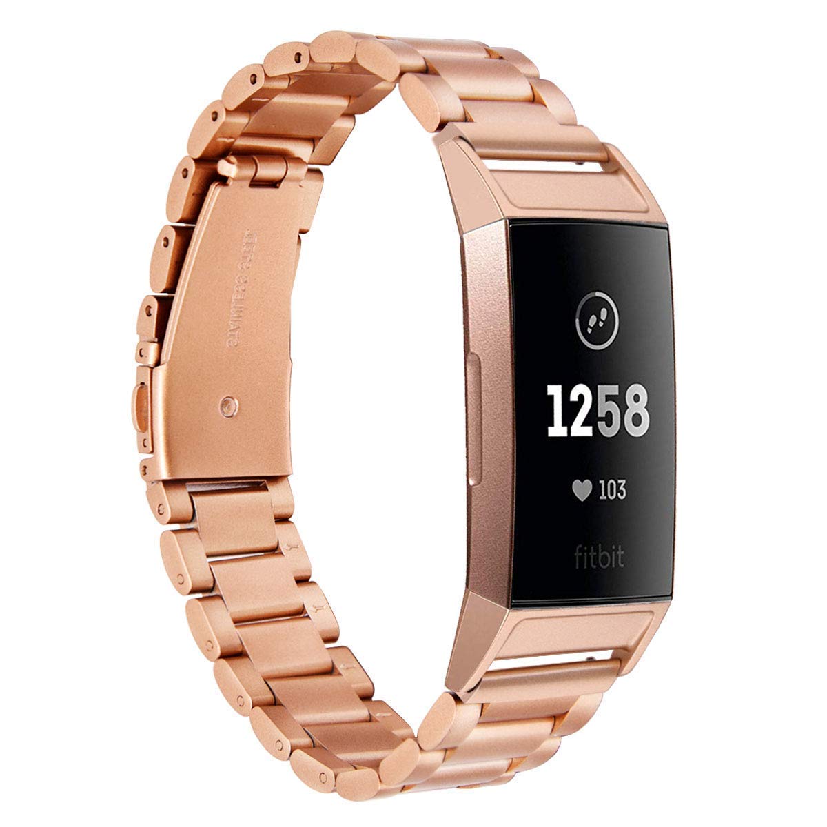 Chofit Straps Compatible with Google Pixel Watch 3 45mm 41mm Strap, Metal Stainless Steel Wristband Replacement Business Band for Pixel Watch3 (Rose Gold, 45mm)
