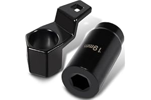 2pcs 77080 19 mm Harmonic Balancer Socket & 50mm Crank Pulley Wrench Holder for Honda Acura Engines