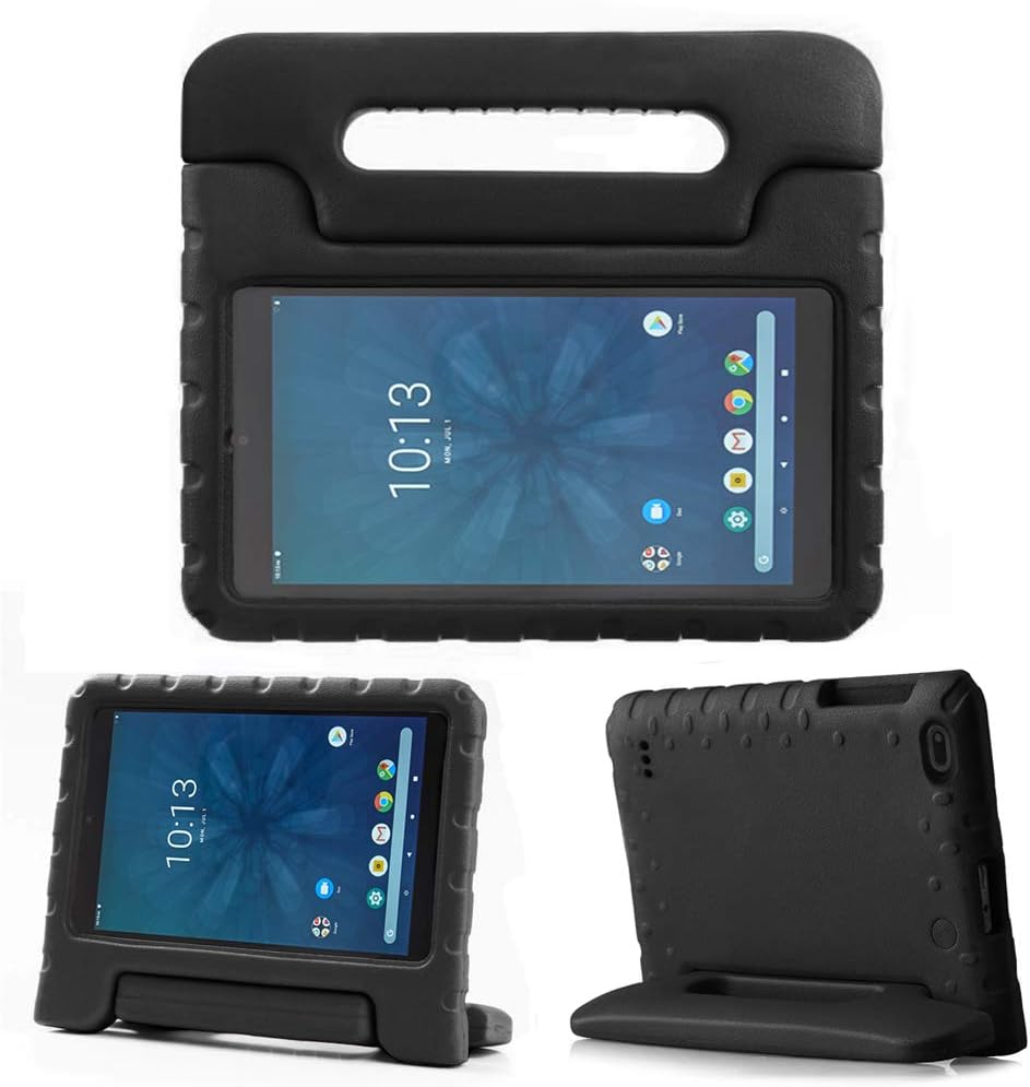 REGOKI Onn 8” Case, Lightweight Handle Stand Kids Cover Compatible with Walmart Onn 8inch Android Tablet (Model ONA19TB002) 2019 Released (Black)