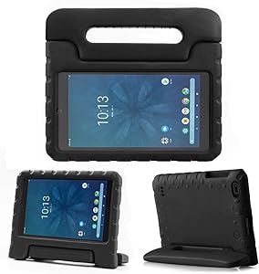 REGOKI Onn 8” Case, Lightweight Handle Stand Kids Cover Compatible with Walmart Onn 8inch Android Tablet (Model ONA19TB002) 2019 Released (Black)