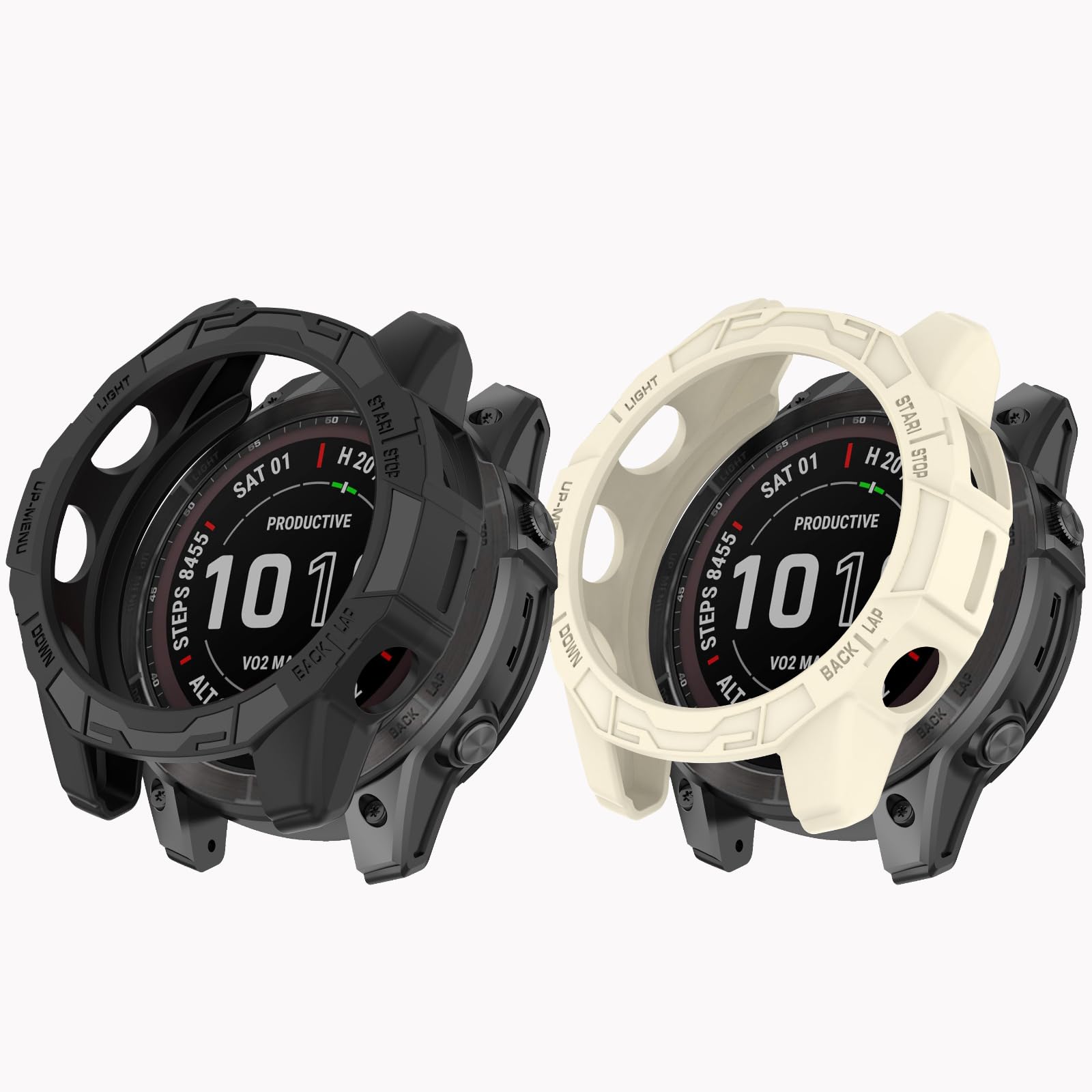 Protective Case for Garmin Fenix 7S 42mm, Silicone Protective Watch Case Cover Shell, Anti-scratch Watch Case Compatible with Garmin Fenix 7S/Fenix 7S Pro/EPIX Pro 42mm Smartwatch