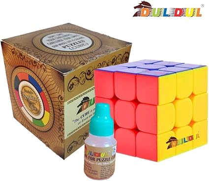 DUL DUL Smart Premium [IQ Tester] 3x3 Magic Speed Cube - Anti Stress for Anti-Anxiety Adults Kids - Best High Speed Puzzle Toy Turns Quicker and More Precise