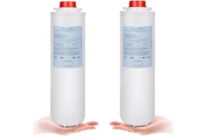 SDEAUP 51300-C Replacement Filter Compatible with EzH2O Filter Replacement Bottle Station, Compatible with 51300-C, 51299C, 55898C, ERF750(2-Pack, 12inch, No Chip), high Capacity 3000 Gallons