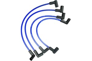 NAHNTAIPY 4 Wire Set Marine Spark Plug Wire Lead, Fits for Johnson Evinrude 90 115 HP, Outboard Engines OE Replacement 18-8839 9-28092, Premium Ignition Spark Plug Wire Set