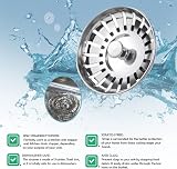 Aleex-A Stainless Steel Kitchen Sink Plug Strainer – Rust Free 78mm Hole view 3