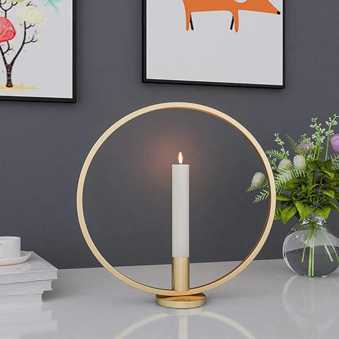 Amazon.de: Runde Kreis Kerzenhalter Eisen Kerzenständer Craft