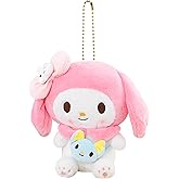 Ahlsense 4 Inch Kawaii Cute Cartoon Kitty Keychain - Soft Plush Stuffed Animal Charm for Bags, Backpacks & Gifts for Fans