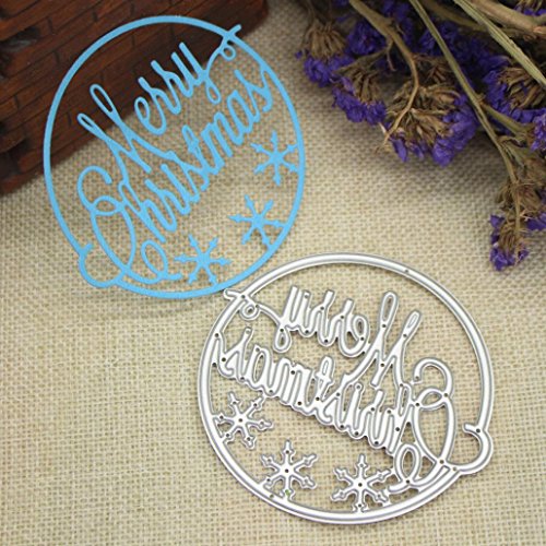 Embossing Dies, Christmas NXDA Metal Cutting Dies Stencil Template for DIY Scrapbook Album Paper Card Craft Decoration (K)