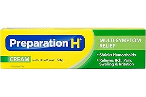 Preparation H Multi-Symptom Hemorrhoid Treatment Cream with Bio-Dyne, 50g Tube