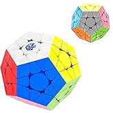 GAN Megaminx Maglev, Pentagonal Magnetic Speed Cube 120 Magnets, 36 Customizable Hand Feels, 90° Corner Cutting, Stickerless 