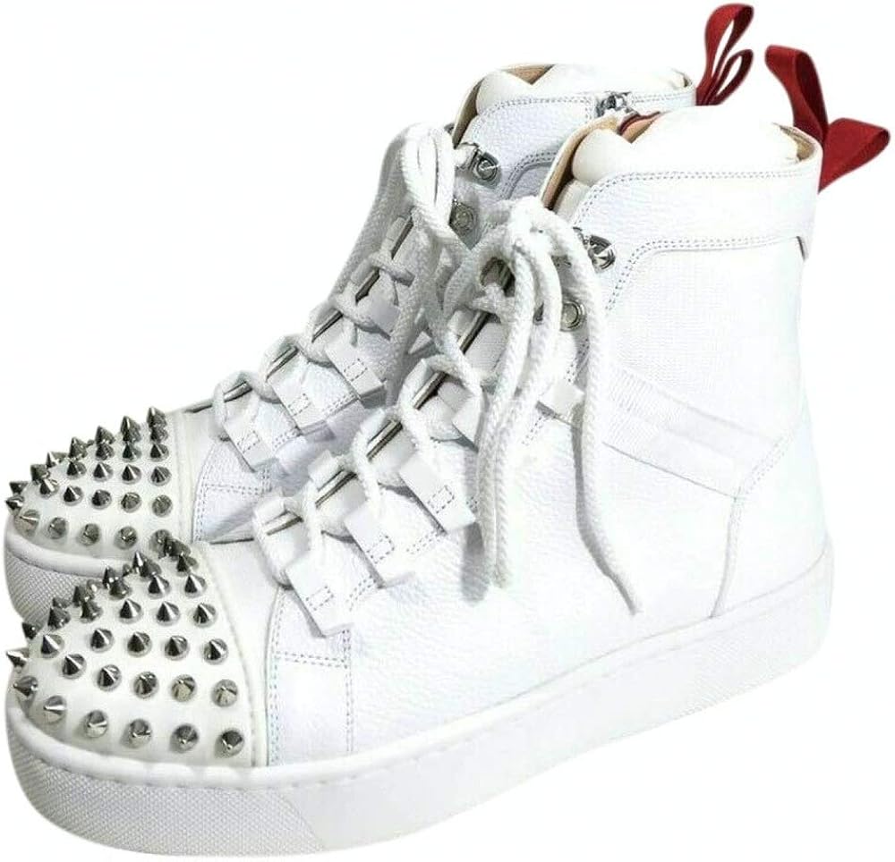 white high top louboutins