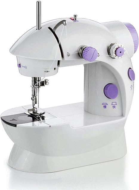 Amazon Co Jp Qin 電動ミニミシン 2段階スピード 家庭用ミシン 初心者向け 家庭用ミシン 縫い物 Diy 手芸手作り 初心者 家庭用 手作り 操作簡単 ホーム キッチン