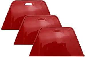 Coshar 3Pcs Wallpaper Smoother Tools Caulking Tools Body Filler Spreaders Hard Card Scraper for Wallpaper Putties Adhesive Paper Glazes