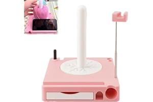 Porte-fil multifonction portable avec support de téléphone, boîte de bobine de fil amovible et organisateur d'accessoires de 