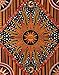 RAJRANG Burning Sun Cotton Tapestry for Bedroom 84x54 Inch Celestial Moon Star Planet Bohemian Indie Hippie Cool Wall Tapestries for Living Room Dorm Decor