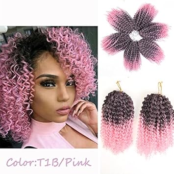 Amazon Com 3pcs Pack 10 Afro Kinky Twist Hair Crochet Braids