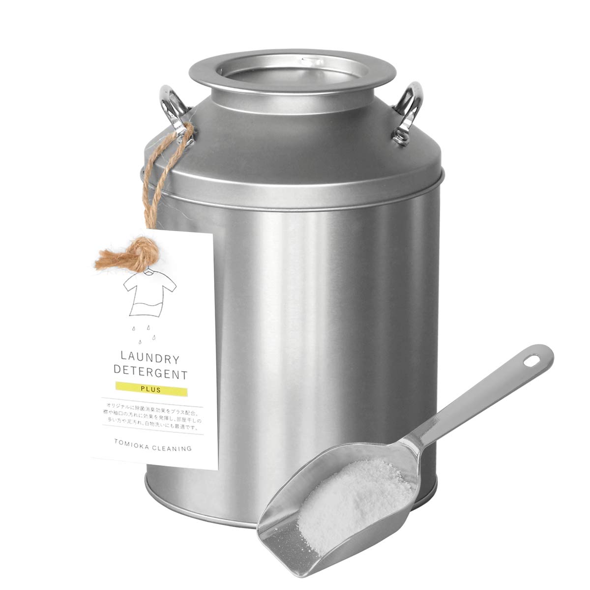 とみおかクリーニング ミルク缶洗濯洗剤 プラス 800g商品画像