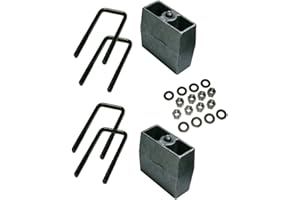 RealTruck SUPERLIFT SUSPENSION 5" Block Kit for Chevy Silverado/GMC Sierra | Rear Lift Blocks, U-Bolts, & Hardware | 3859 | Fits 1999-2010 Chevrolet Silverado/GMC Sierra 1500/2500 4WD