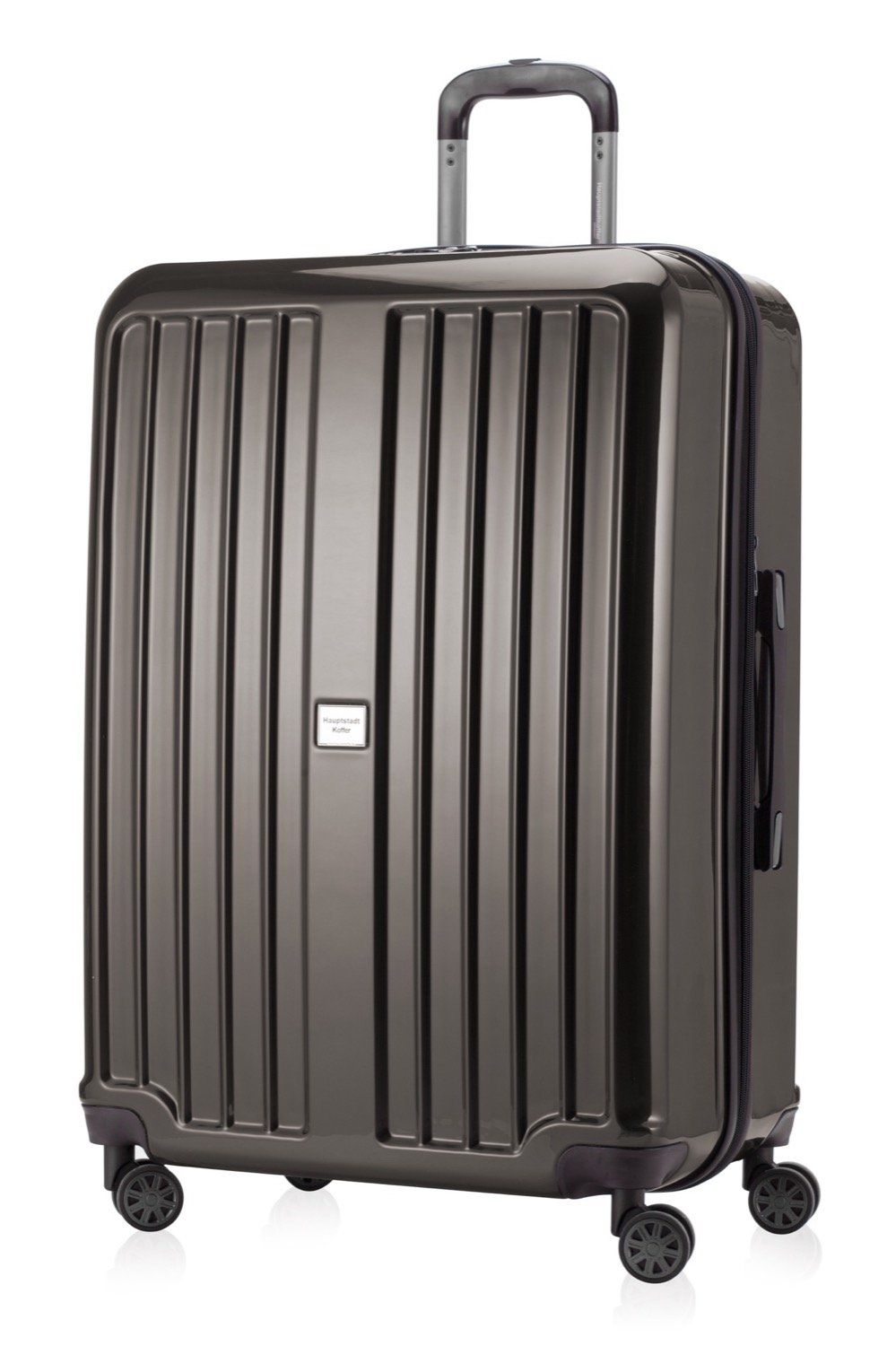 HAUPTSTADTKOFFER - X-Berg - Luggage Suitcase Hardside Spinner Trolley 4 Wheel Expandable TSA, 75 cm, 126 Liter, Graphite glossy