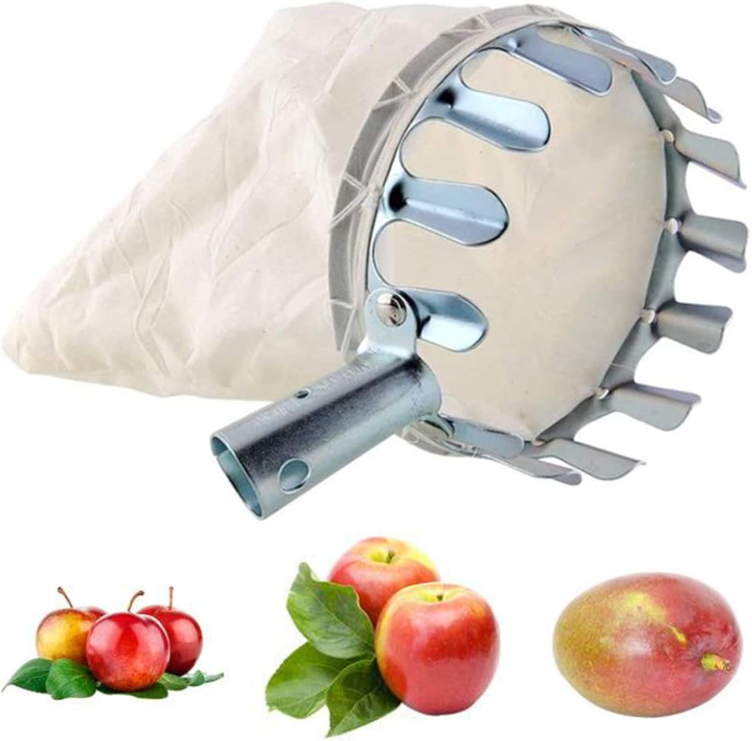 WDDLU Fruit Picker Head Basket Fruit Picker Fresh Fruit Picker Head
