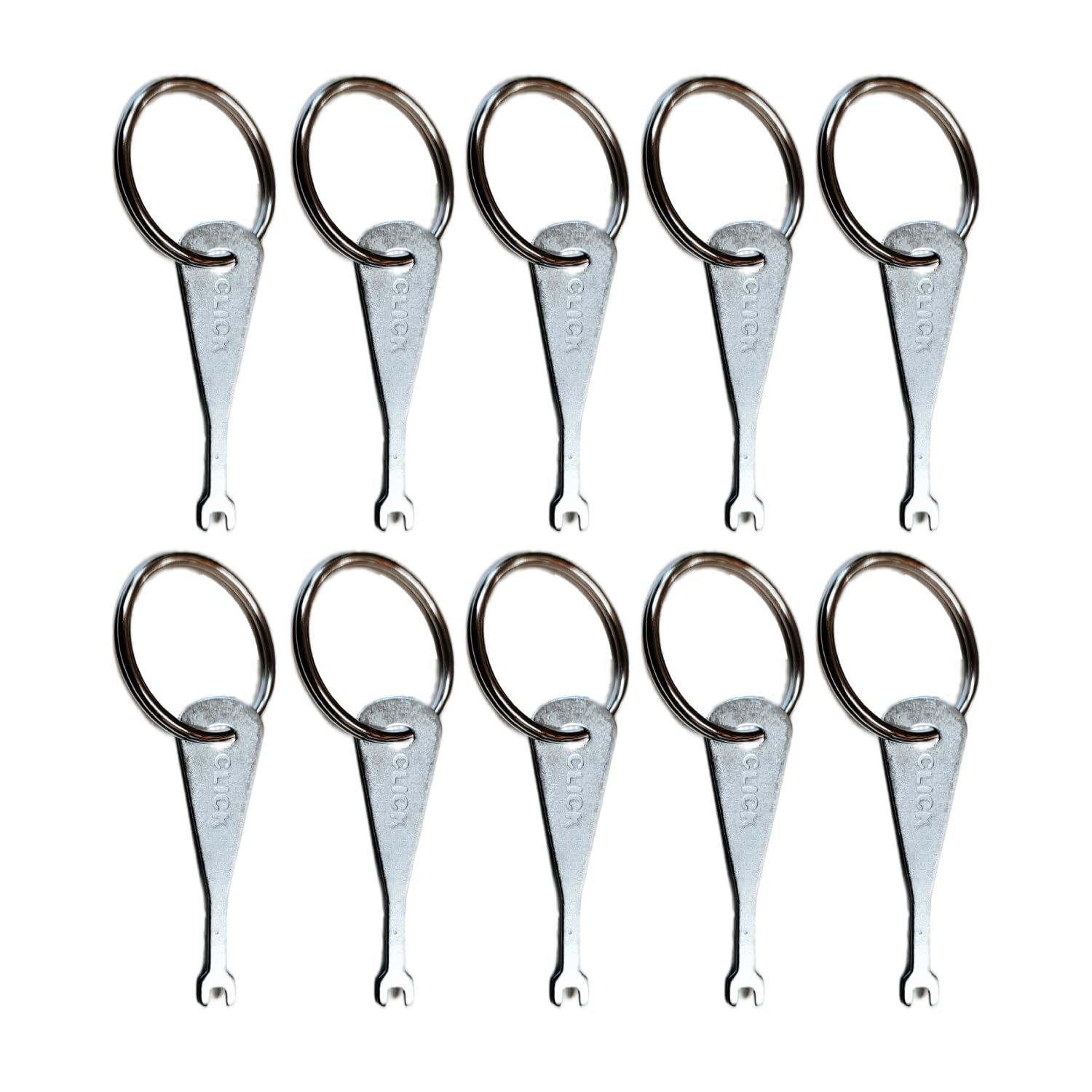 TEST FISH KEY FOR SECRET EMERGENCY LIGHT GRID SWITCHES REPLACEMENT KEY WITH 30MM STEEL KEY RING (PACK OF 10)