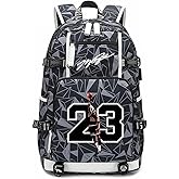 Txiujou Basketball 23 Student School Bag, Laptop Backpack, Ultra-Light Travel Bag, For Men And Women (universe-C)