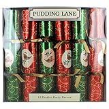 Pudding Lane Christmas Crackers, Mod Robin, 12 Count