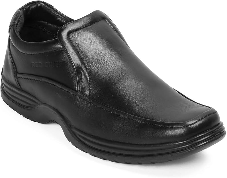 Red Chief Black Formal All Season Shoes