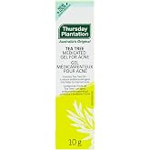 Thursday Plantation Medicated Gel for Acne - Tea Tree Oil for Pimples, Blackheads, and Blemishes. Overnight Solution for Smooth, Even Skin. Gentle, Non-Irritating Formula for Visible Results, 10g