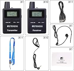 Retekess TT109 Wireless Tour Guide System, Long