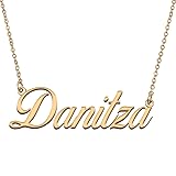HUAN XUN Customized Custom Simple Any Name Necklace