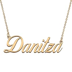 HUAN XUN Customized Custom Simple Any Name Necklace