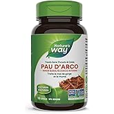 Nature's Way Pau d'Arco Inner Bark – Herbal Supplement Used to Help Treat Sore Throat and Colds – Non-GMO – 100 Vegetarian Ca
