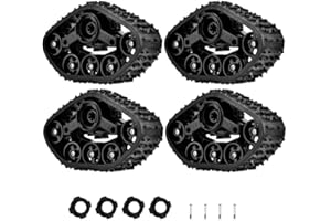 DILWE RC Truck Track Wheel, 4pcs Track Wheel Tire Crawler Tyre Accessory Parts for WPL 1/16 RC Military Truck