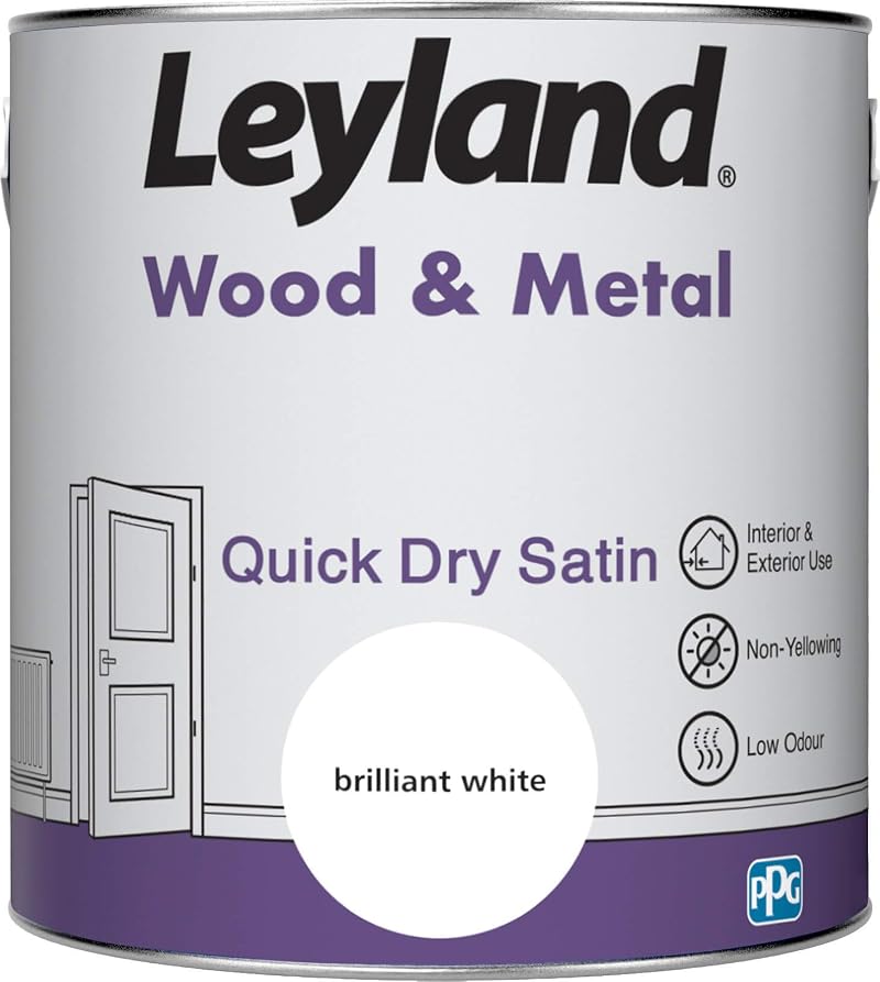 Leyland Wood & Metal Quick Dry Satin 2.5L White