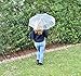 Home-X - Clear Travel & Folding Umbrella, Perfect Size for Portable Use, Windproof Design Provides Protection in All Kinds of Weather