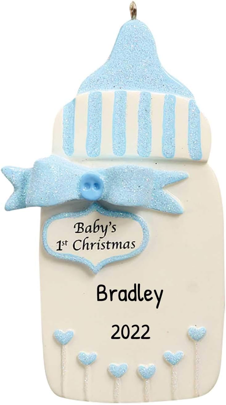 baby bottle christmas ornament